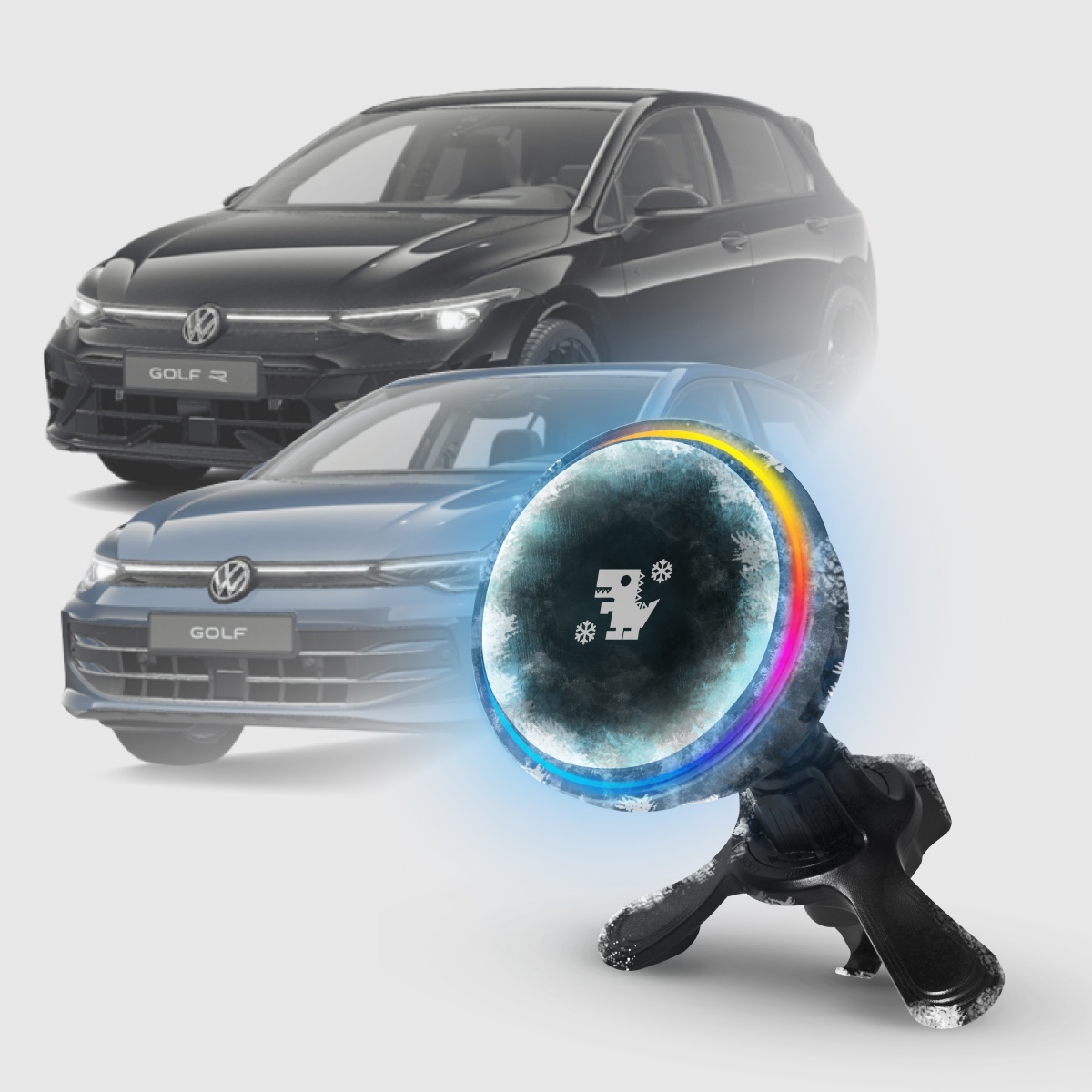 Volkswagen Golf 系列｜XILLA黑鏡冰核智充手機架