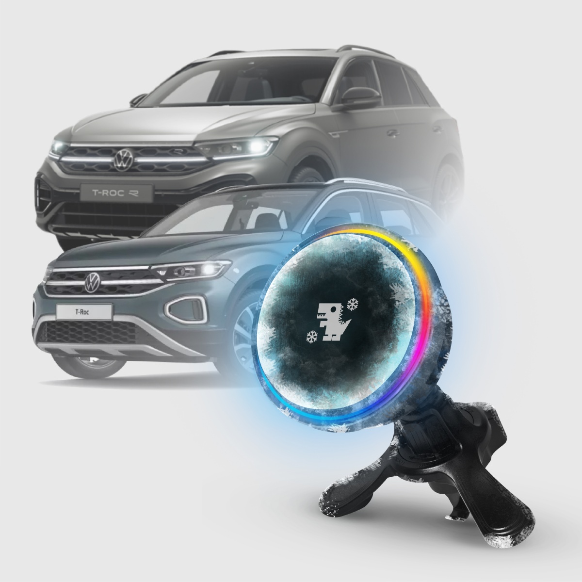 Volkswagen T-Roc 系列｜XILLA黑鏡冰核智充手機架