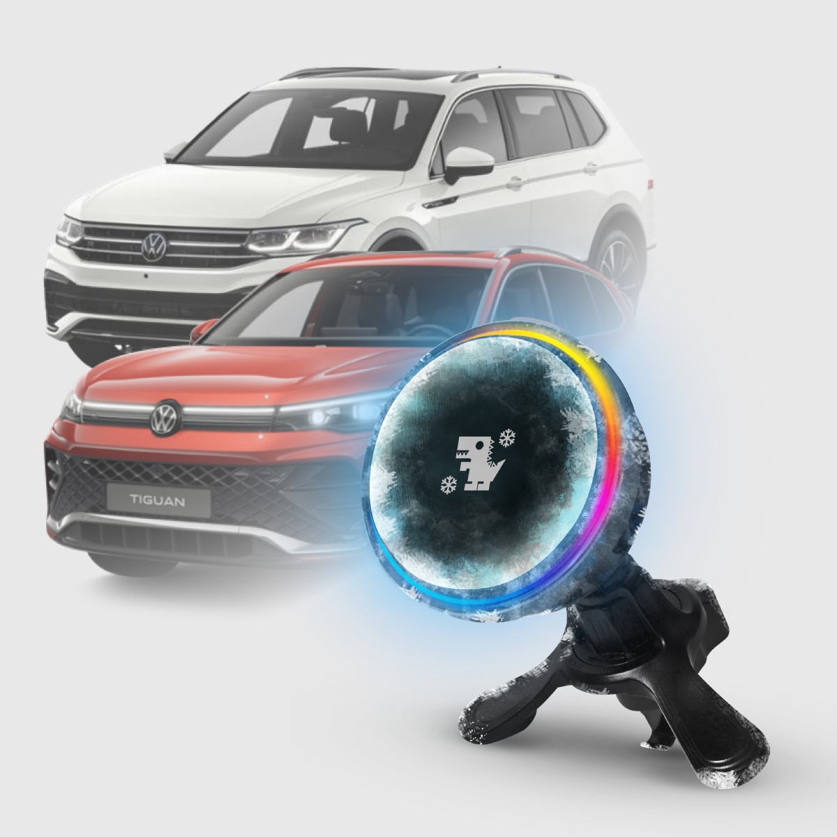 Volkswagen Tiguan 系列｜XILLA黑鏡冰核智充手機架
