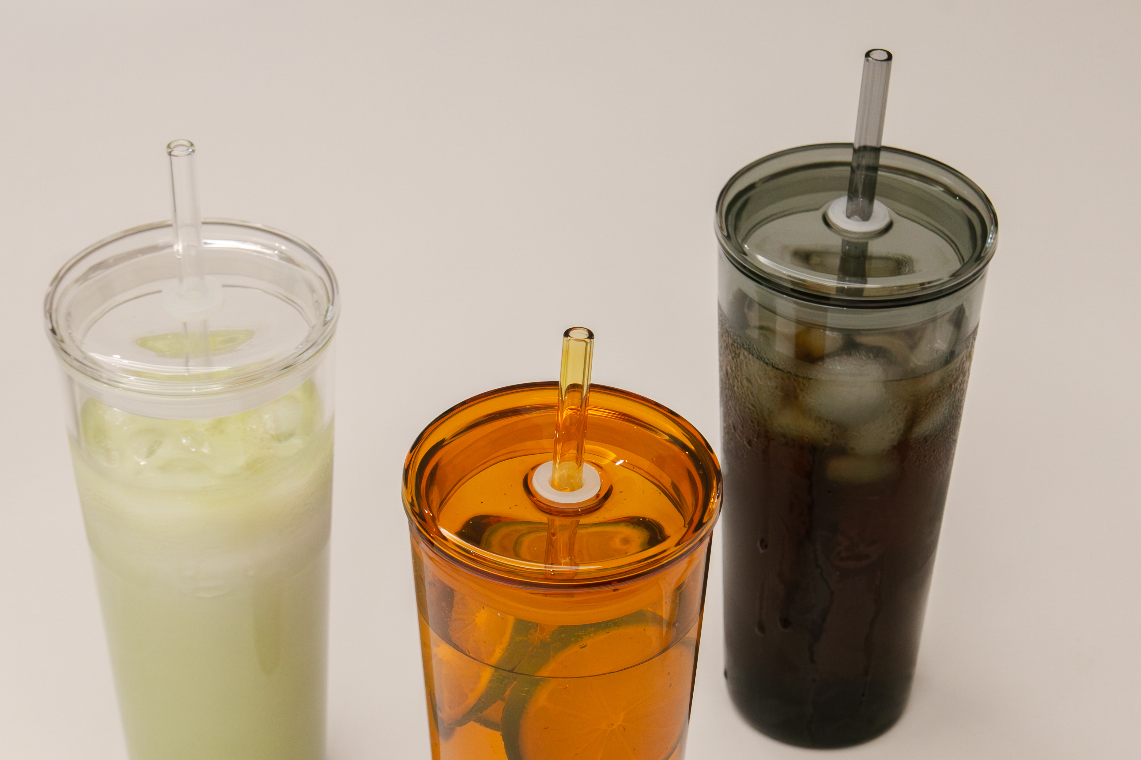 好玻-單層玻璃吸管隨手杯