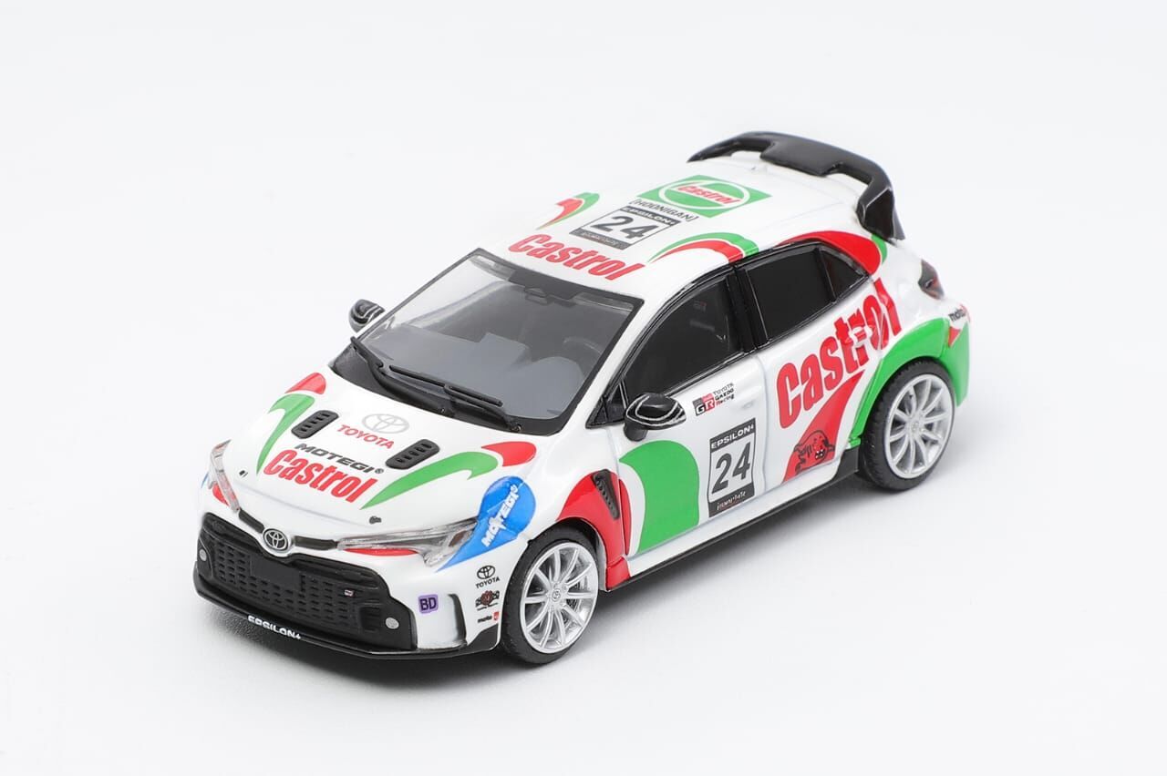 PO-$140 * SHADOW PRO * 1:64 TOYOTA GR COROLLA CASTROL LIVERY