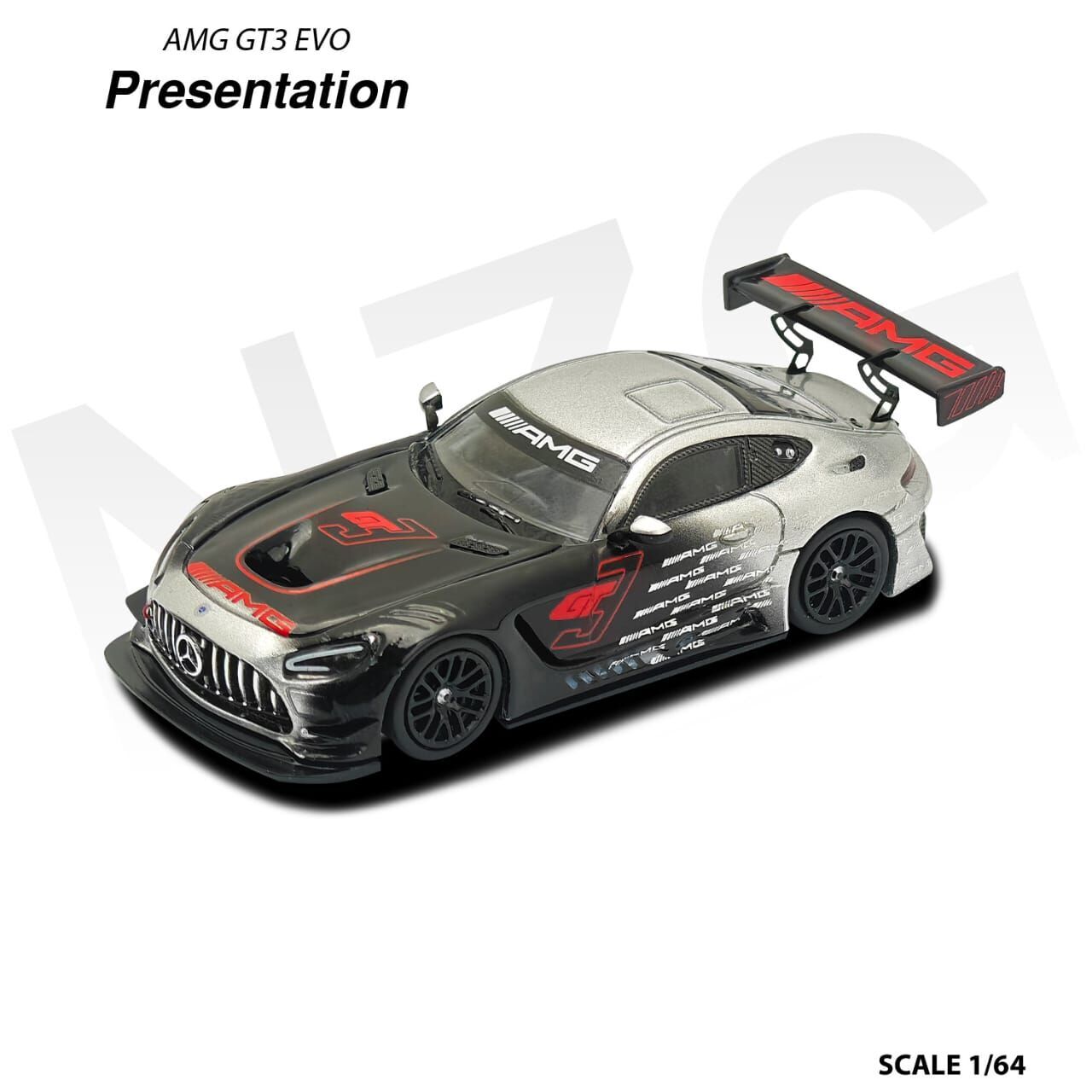 PO-$160 * KILO WORKS * 1:64 MERCEDES AMG GT3 EVO II TEAM GMR BATHURST 12H #888