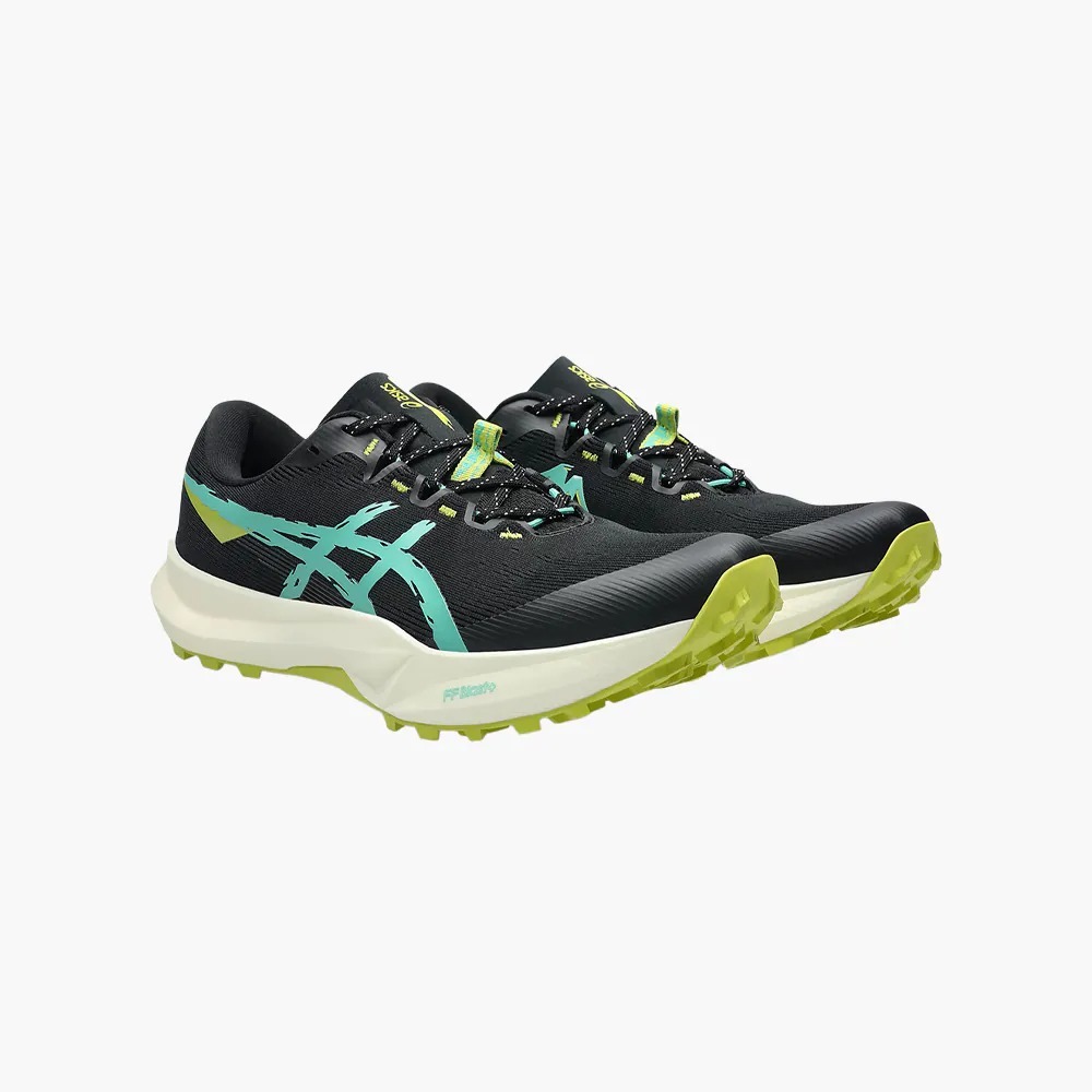 [ASICS] 男款 FUJI-LITE 6 越野跑鞋 Black/Aurora Green (1011C086-001)