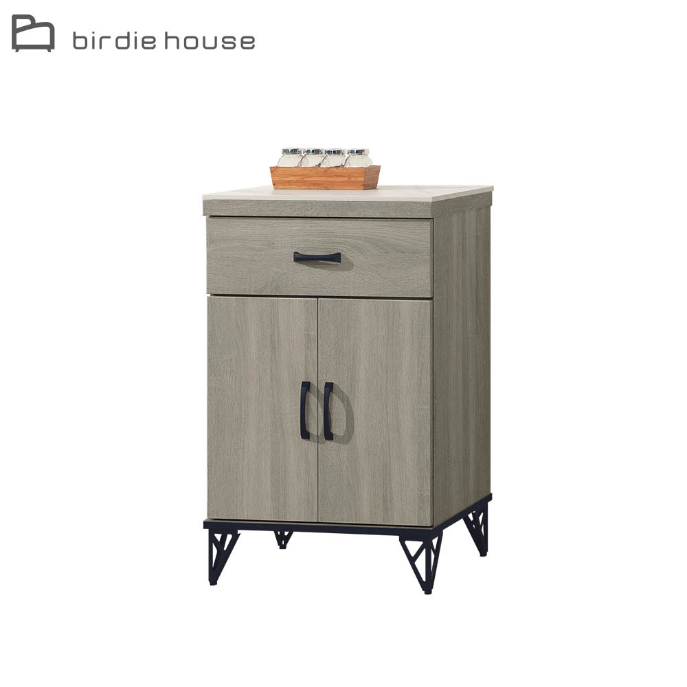 柏蒂家居-卡特森2尺二門一抽岩板餐櫃/電器收納櫃/碗盤櫃/置物矮櫃/飲水機櫃