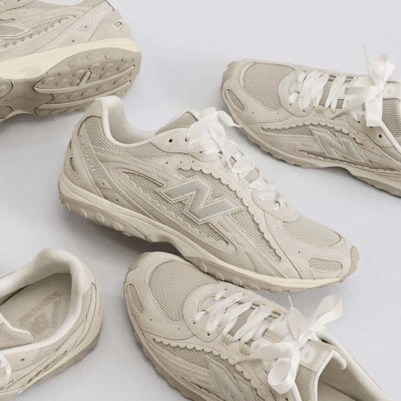 男女鞋 NEW BALANCE 204L NB204 米色 緞帶 花花邊 雙鞋帶 復古 休閒鞋【U204L2SZ】