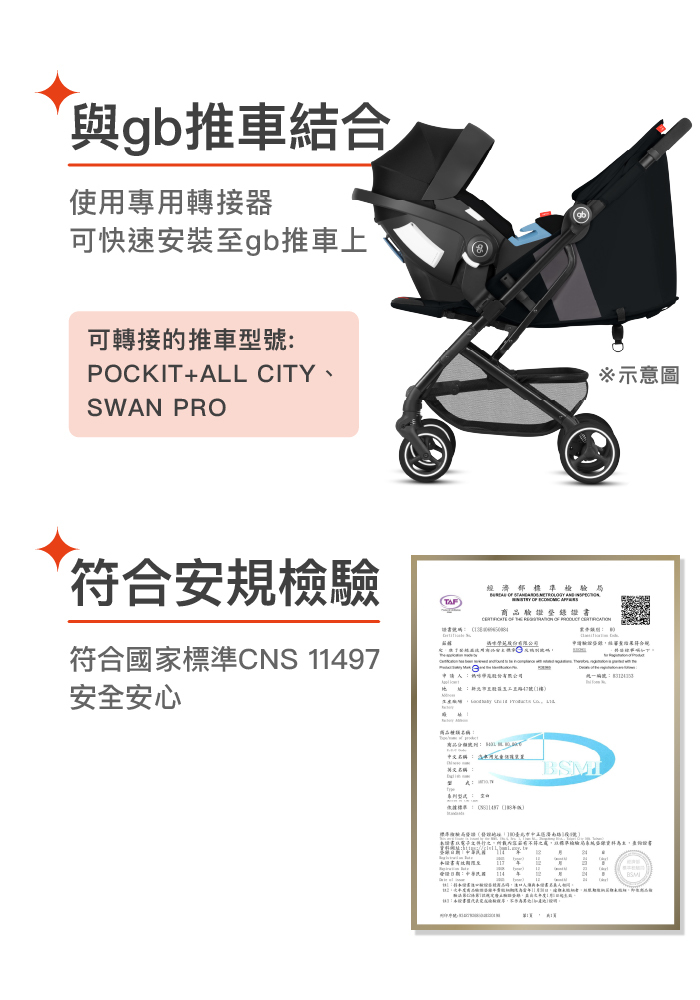 gb ARTIO 新生兒提籃理想之選
