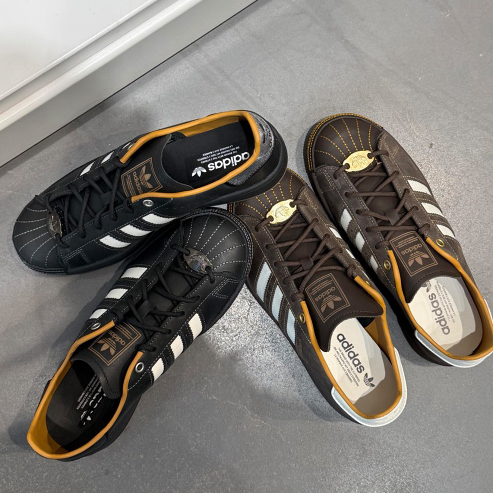 Adidas Superstar II 皮革 仿舊 老錢風 油蠟 貝殼頭 黑色 深棕 復古休閒鞋 KI6590 HP7108