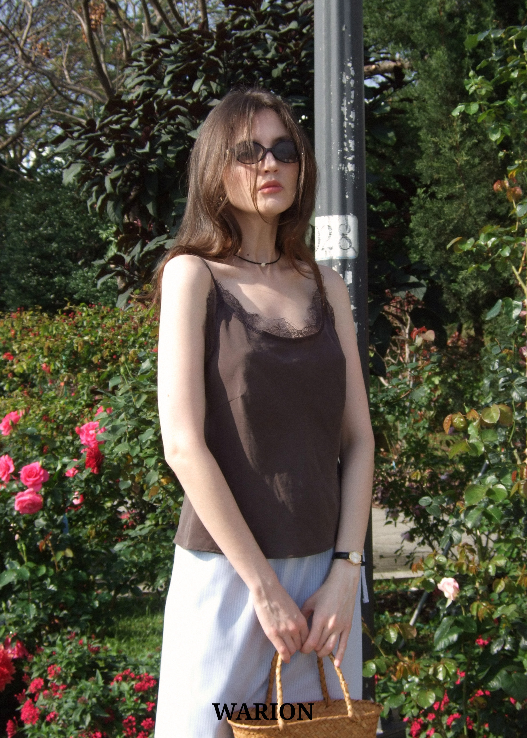 Susanna Lace Vest - Brown