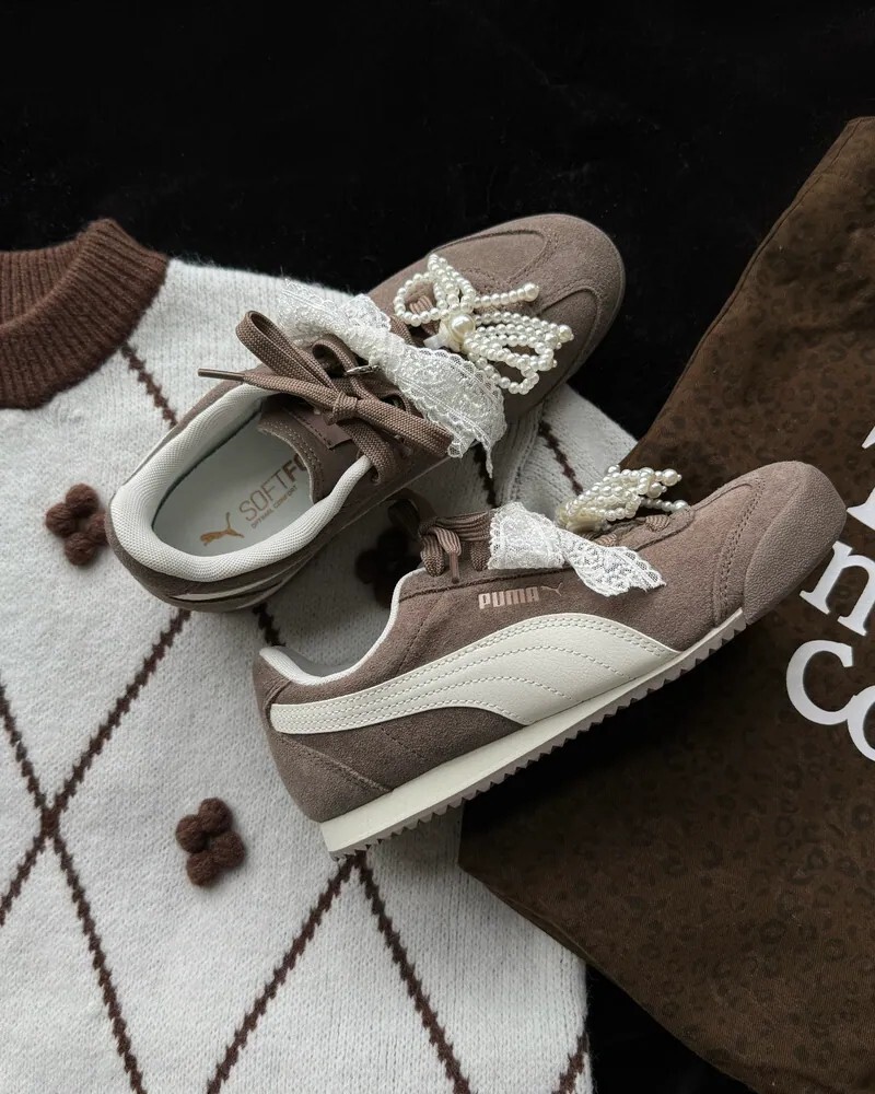 <全網最低價✨>PUMA TURINO SD 奶油灰咖  阿甘鞋 女鞋