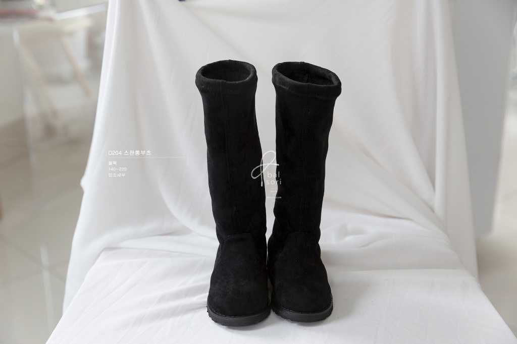 正韓春Balsori 經典黑色中筒靴