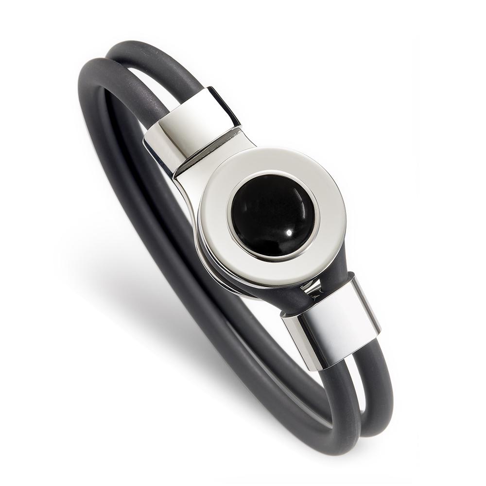 MASSA-G【The Black Charm經典黑謎藏】鍺鈦能量手環