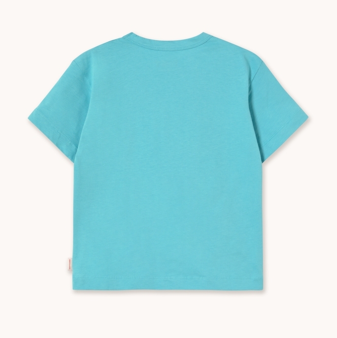 （預購）TINYCOTTONS 趣味帽子短袖T恤 TINY HAT CYAN GRAPHIC TEE - light cyan