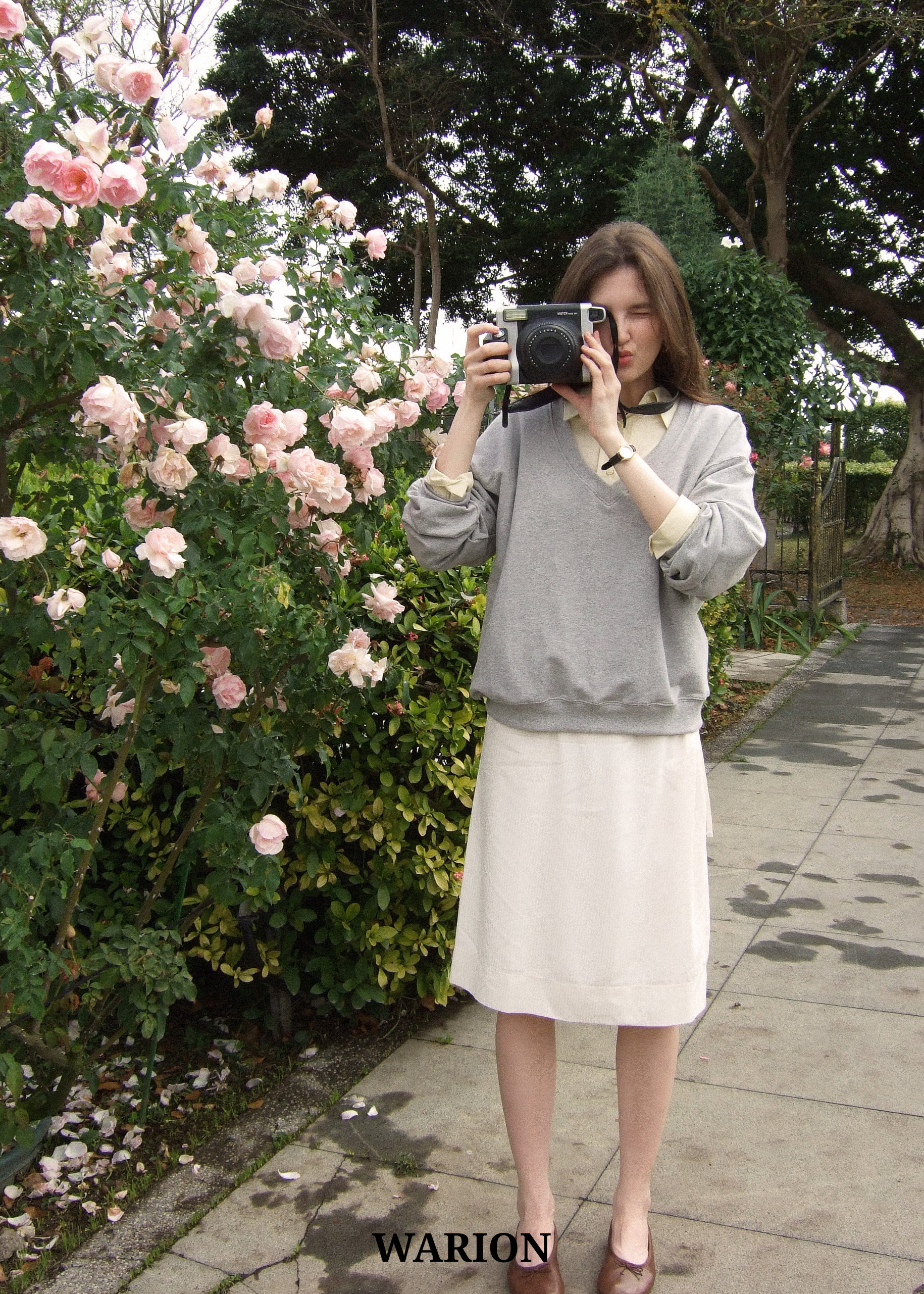 Claire Tencel Skirt - Beige