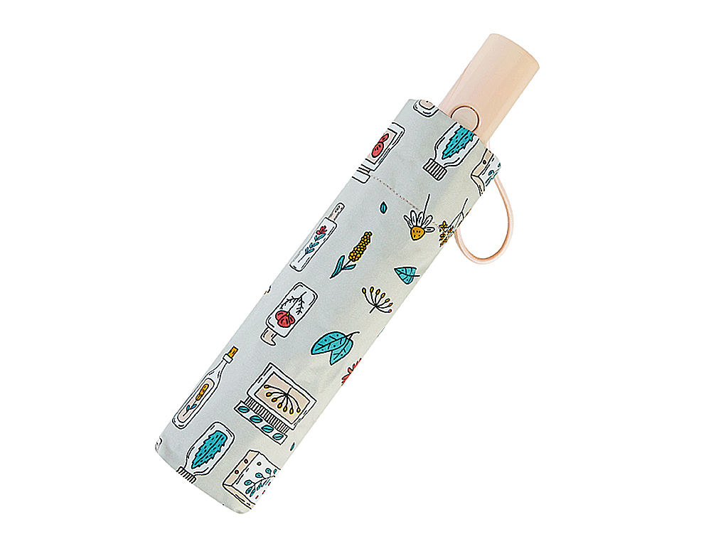 RAINSTORY-8°降溫凍齡個人加大自動傘(童話花繪)