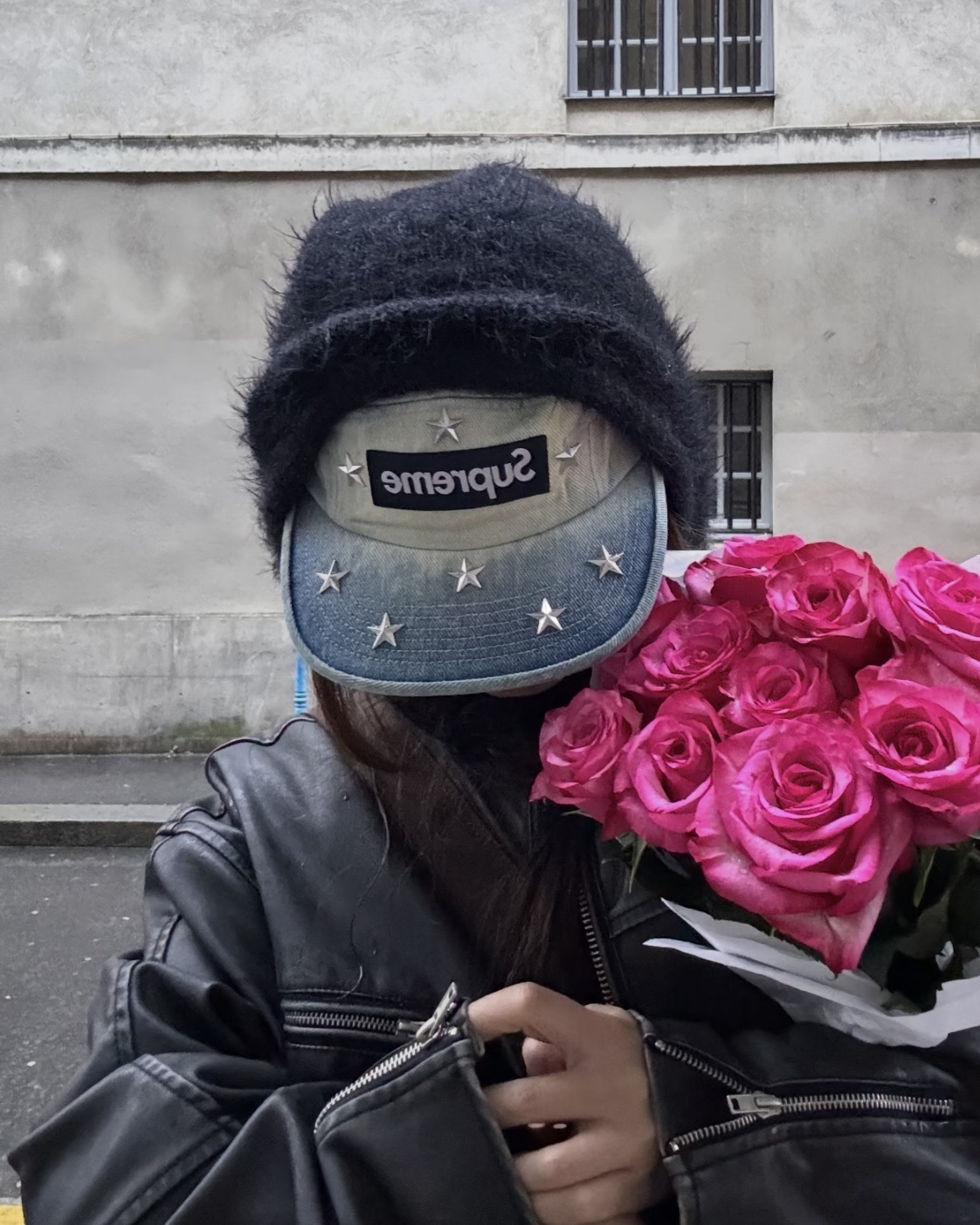 Supreme 26ss Stars Studded Denim Camp Cap 丹寧五分割帽