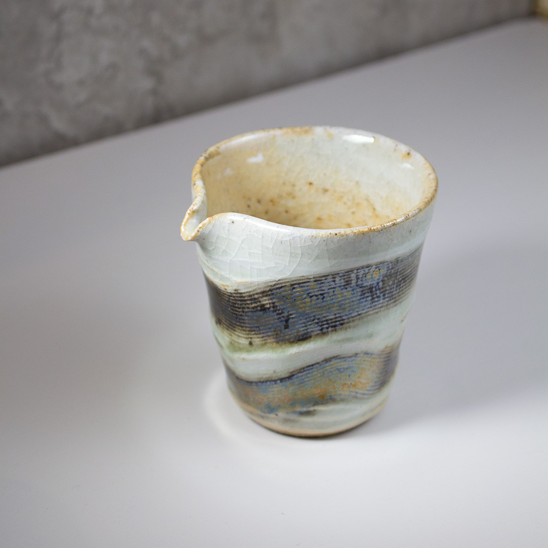 梨影雕紋公道杯