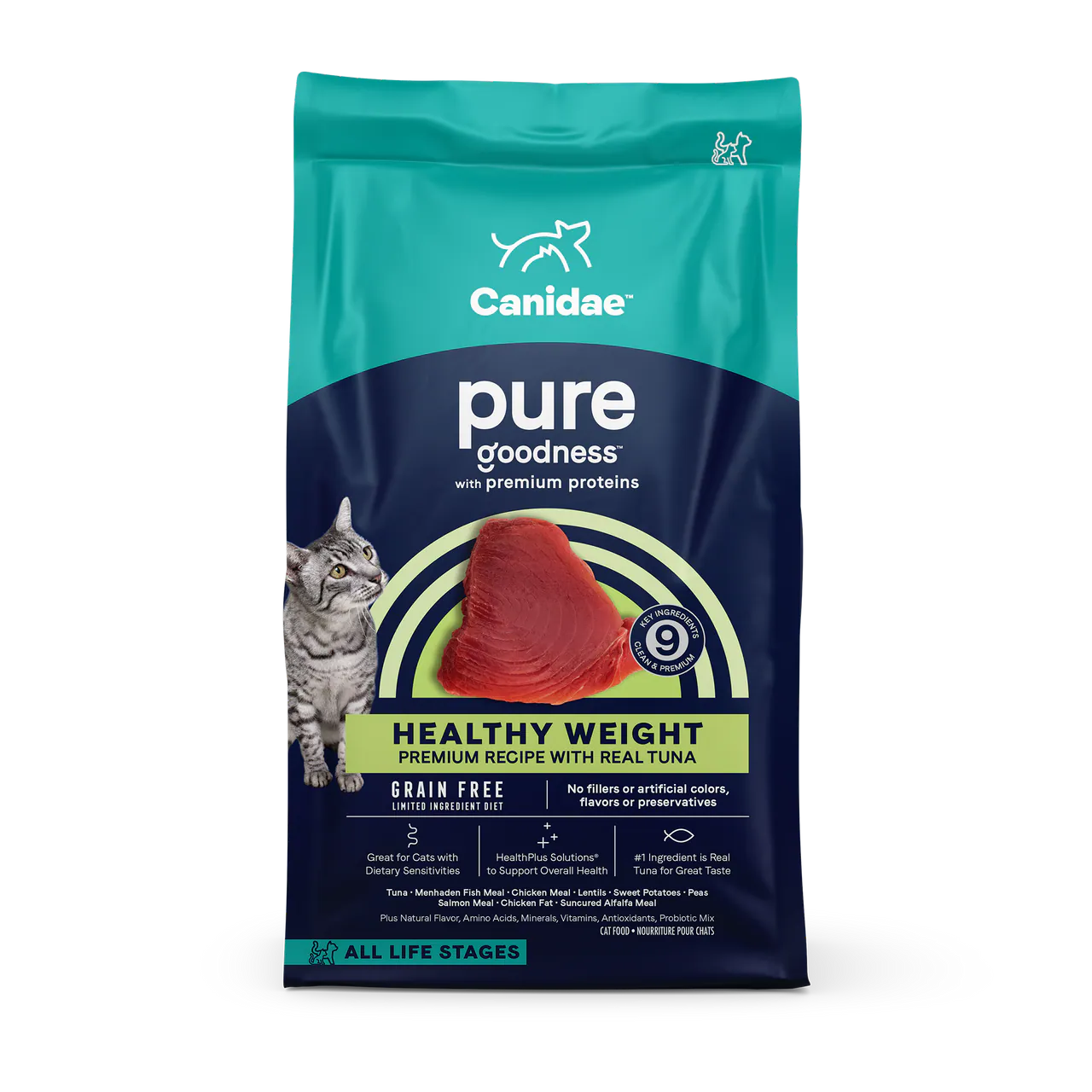 咖比PURE 無穀物吞拿魚室內配方全貓糧 10LB