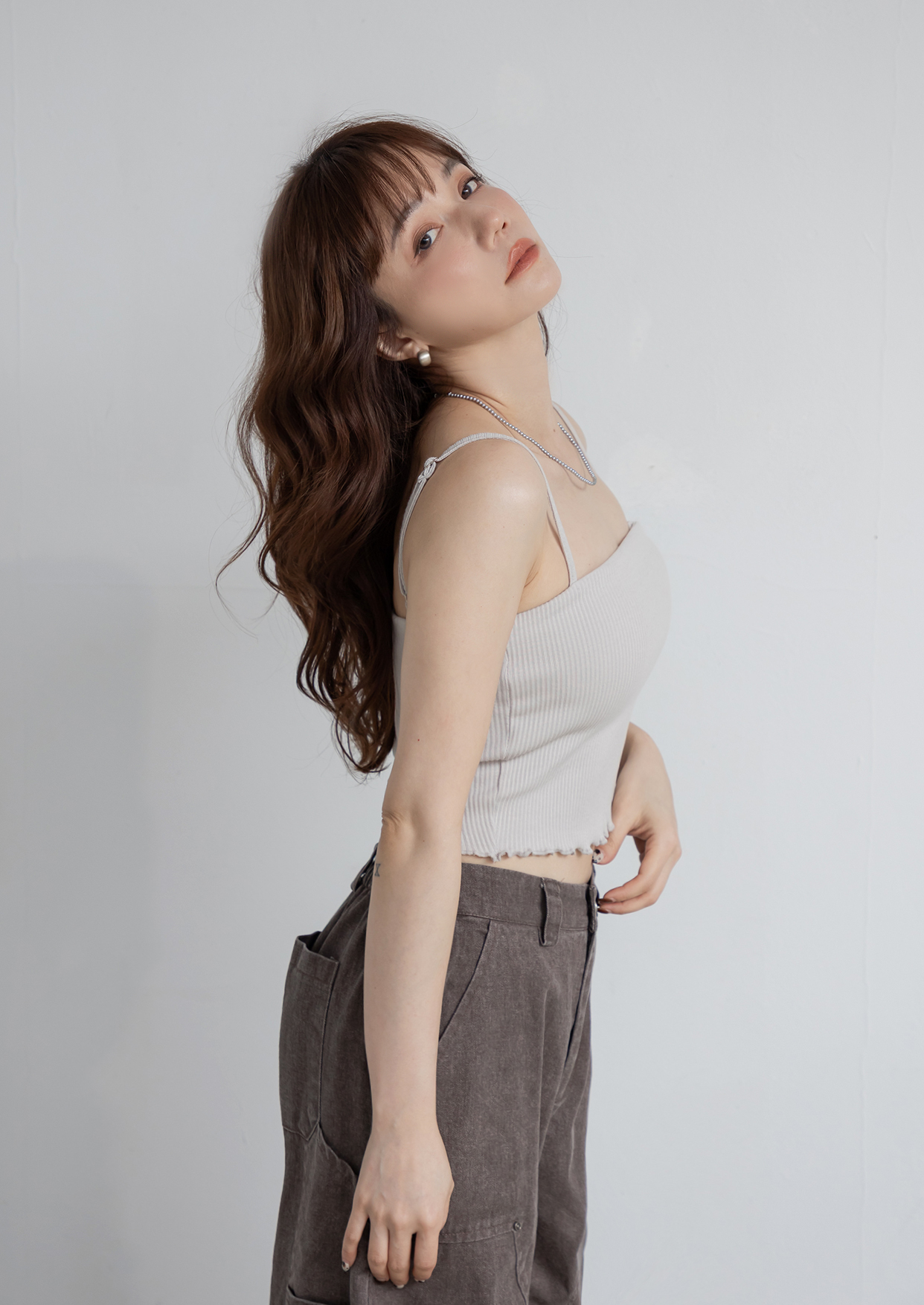 坑條平口木耳邊小可愛