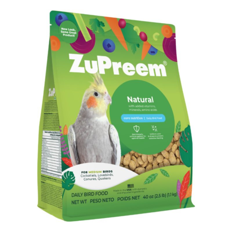 [一件包郵]Zupreem 蔬果滋養丸大餐 中型鸚鵡 - 2.5lb (到期日:2026年12月20日)