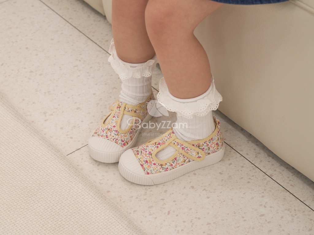 正韓春Balsori 兩色甜美碎花娃娃鞋