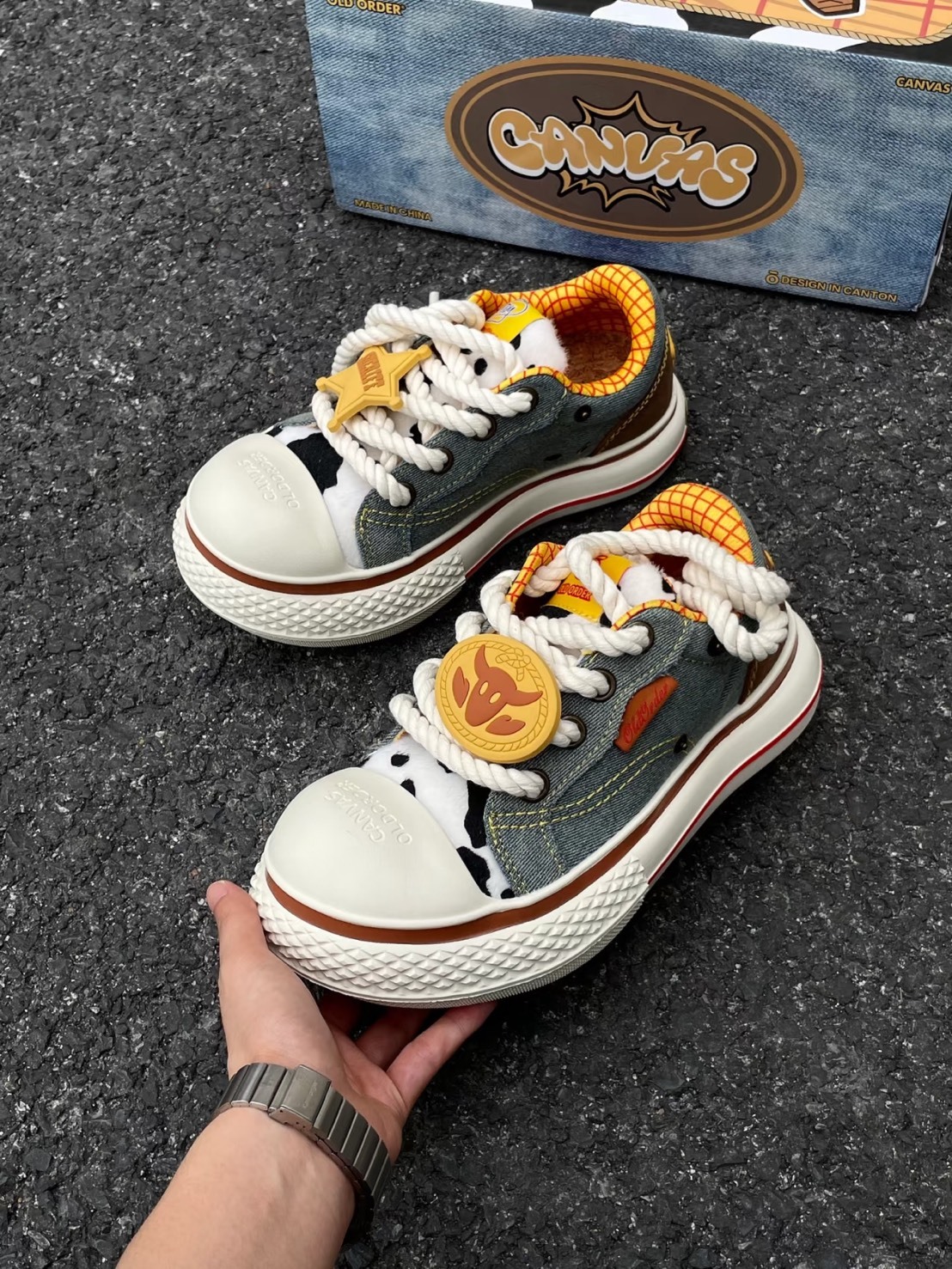 OLD ORDER x DISNEY 玩具總動員 胡迪 迪士尼 聯名款 大頭鞋