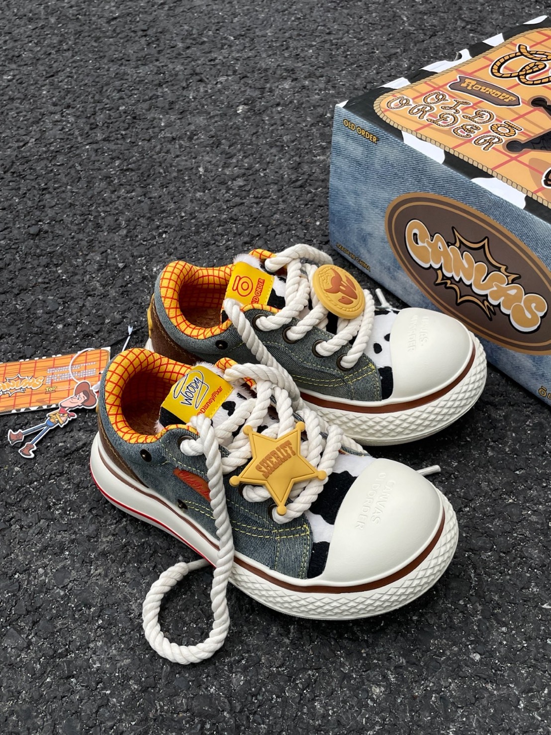 OLD ORDER x DISNEY 玩具總動員 胡迪 迪士尼 聯名款 大頭鞋