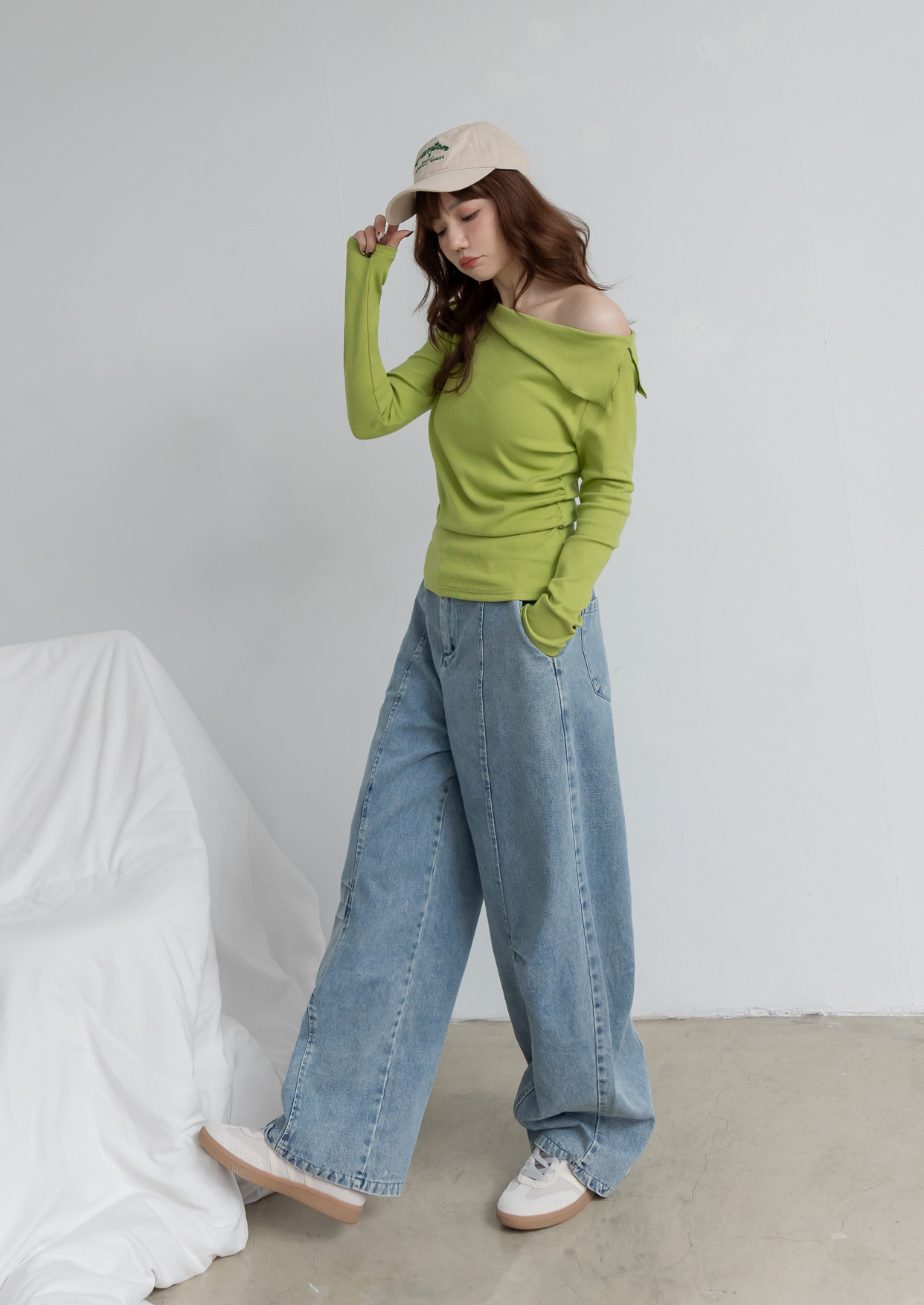 仿舊雪花結構裁片工裝褲