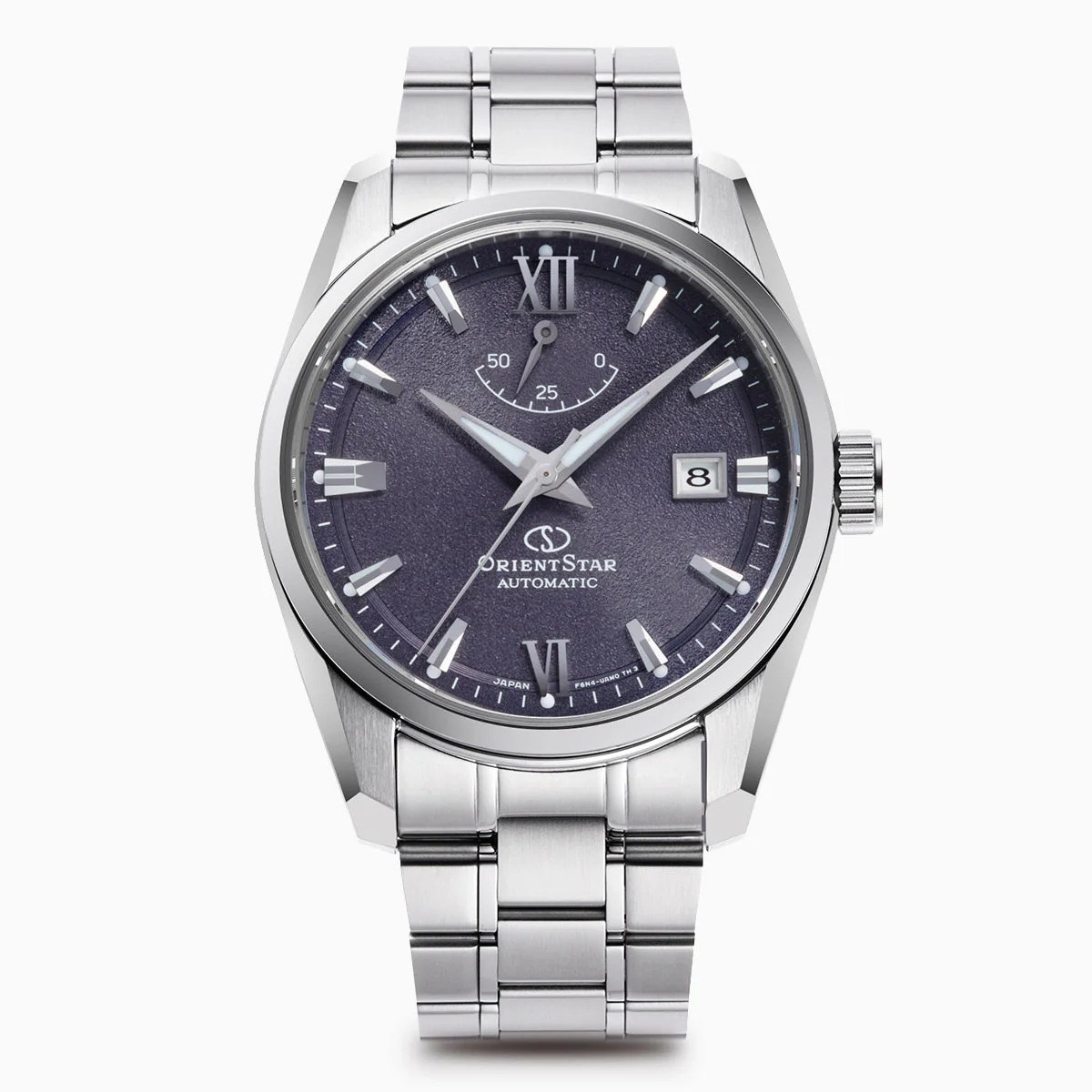 東方之星 Orient Star Contemporary Date with New Dial Designs RK-AU0112V 紫色錶盤，RK-AU0113Y 棕色錶盤，搭配皮錶帶, RK-AU0114E 綠色漸變錶 自動上鍊機芯 ,動力儲存達 50 小時