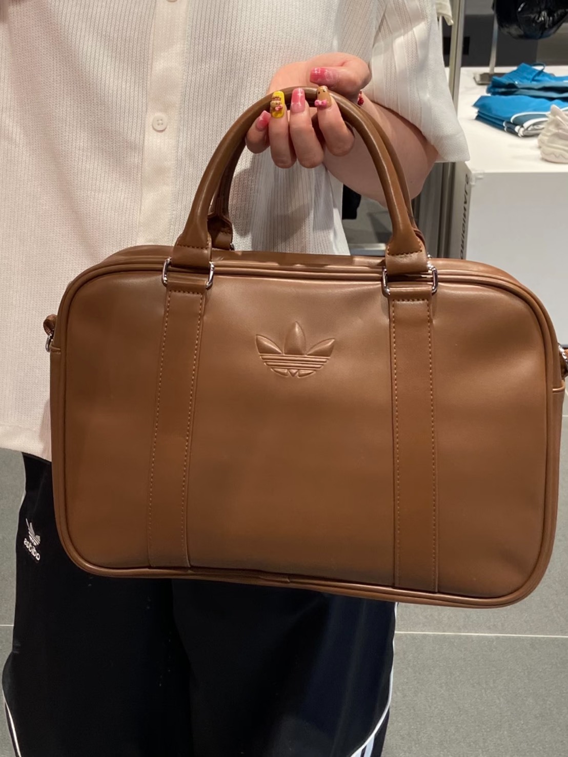 ADIDAS MIUMIU風 栗子棕 手提包