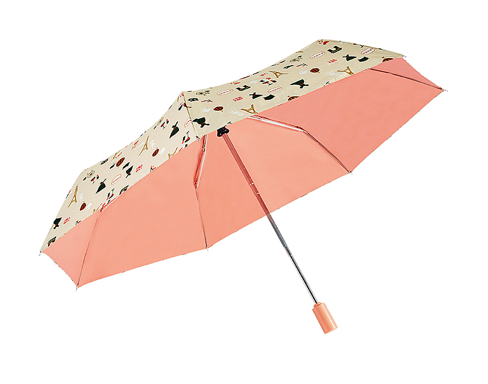 RAINSTORY-8°降溫凍齡個人加大自動傘(LOVE PARIS)