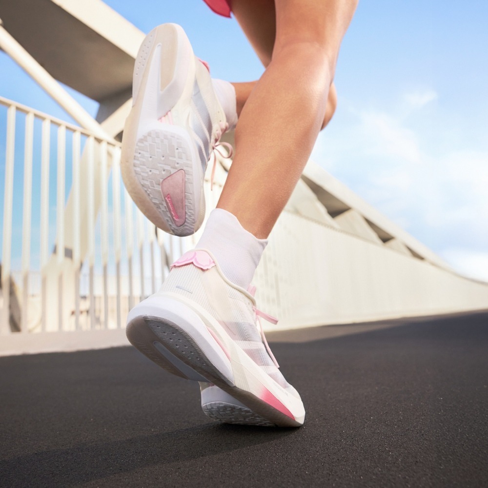 女鞋 ADIDAS ADIZERO BOSTON 13 W 白粉 避震 輕量 透氣 櫻花 運動 慢跑鞋【JQ9667】