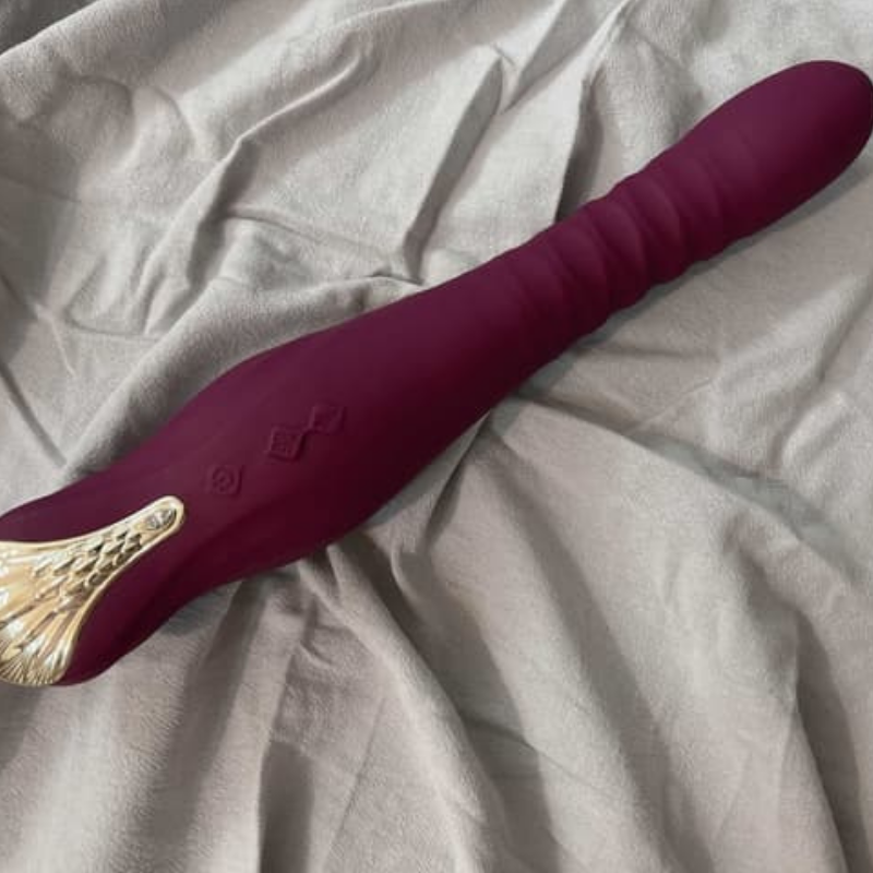 ZALO KING 智能伸縮抽動震動棒 紫色