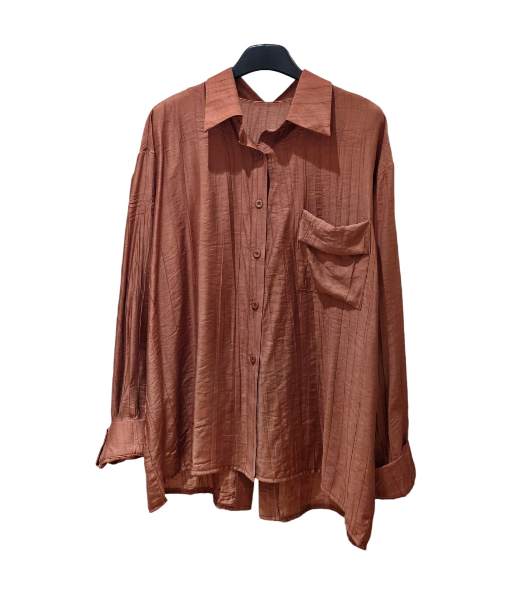 A34 #23531 後穿繩恤 - 橙色