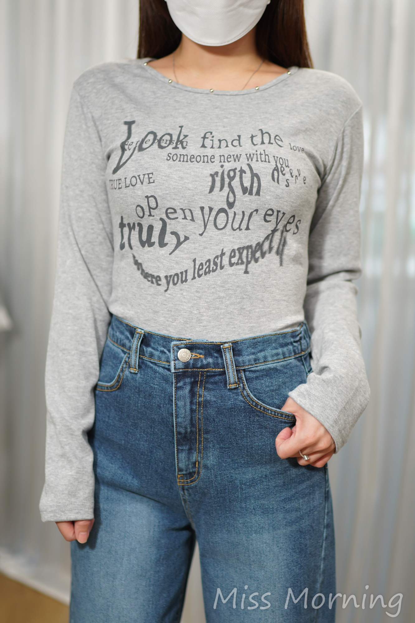 小釘珠領上衣(15077)