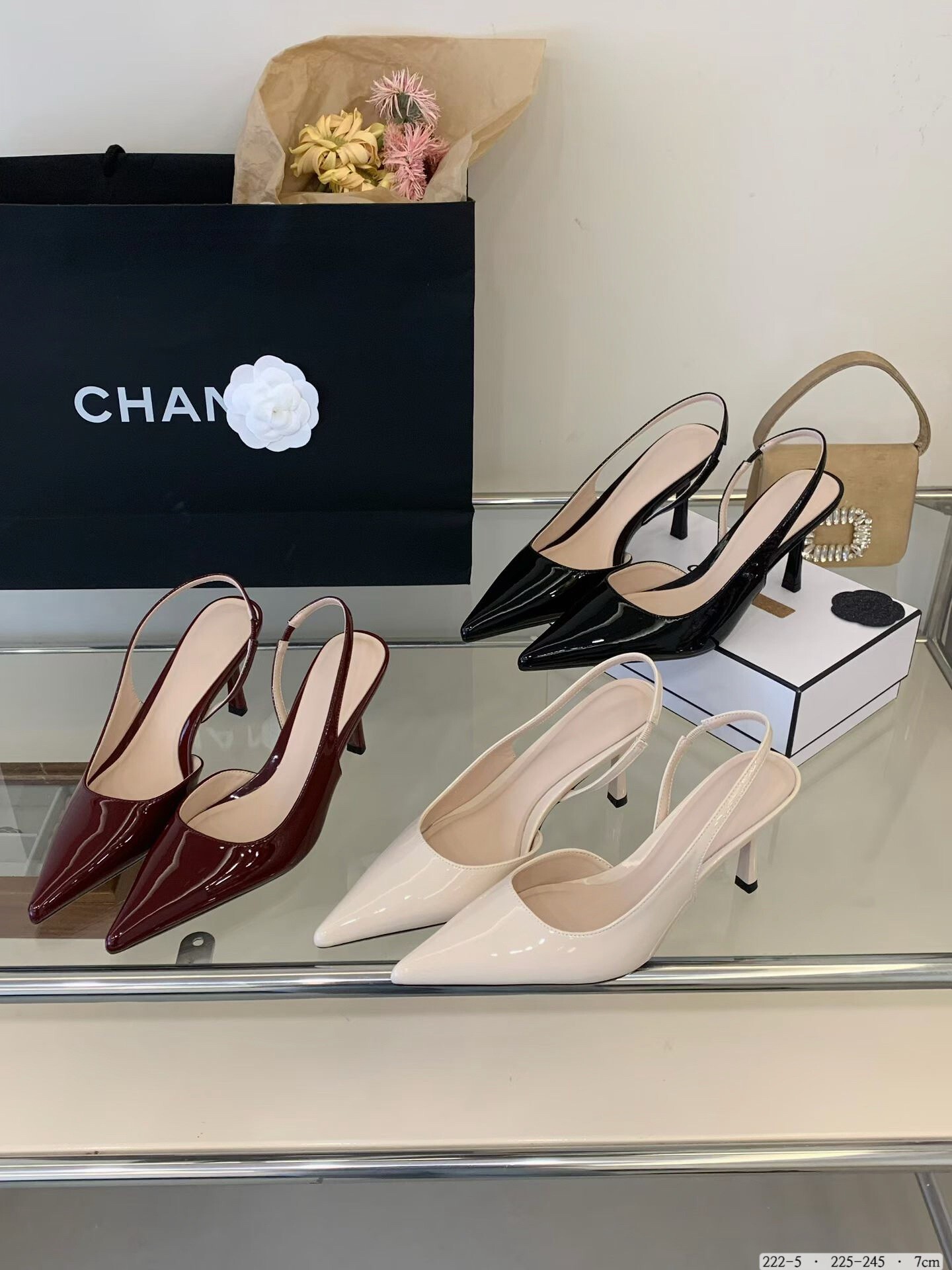 222-5韓國極簡鏤空尖頭後空細跟鞋