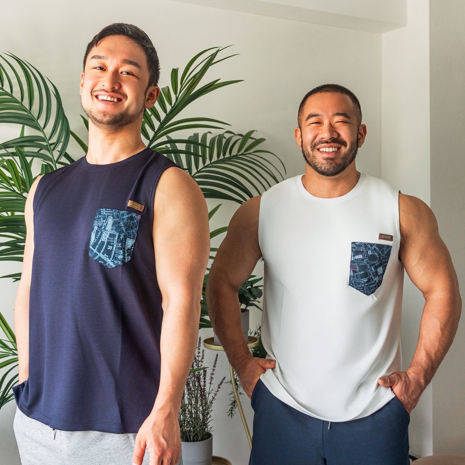 2026 全新系列 - Map Vest 寬肩背心 軍藍