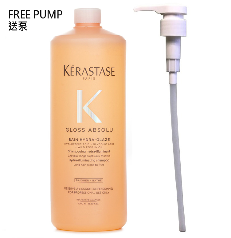 Kerastase GLOSS ABSOLU Bain Hydra-Glaze Shampoo(送泵) 1000ml 卡詩釉光玫瑰浴髮乳