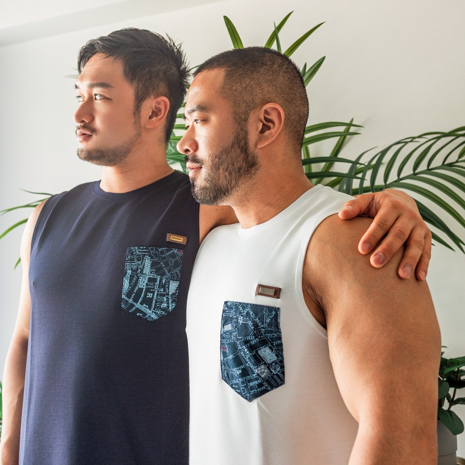 2026 全新系列 - Map Vest 寬肩背心 米白