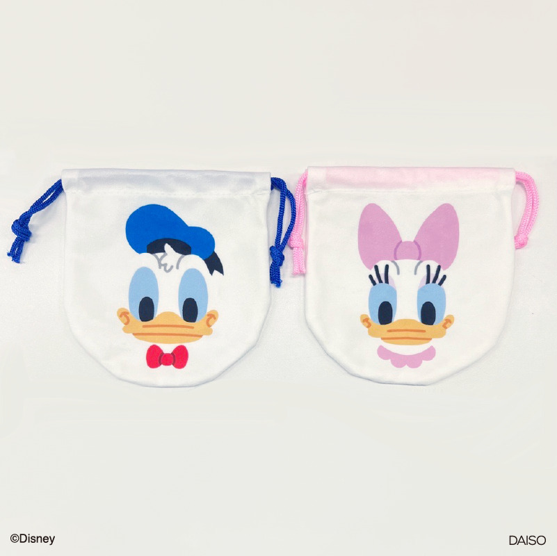 束口袋/唐老鴨、黛西鴨 15×15.7×1cm