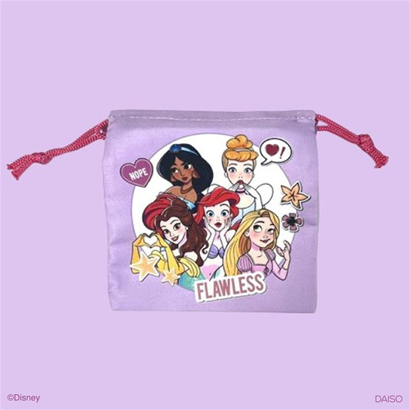 束口袋/迪士尼公主 15×17×1cm