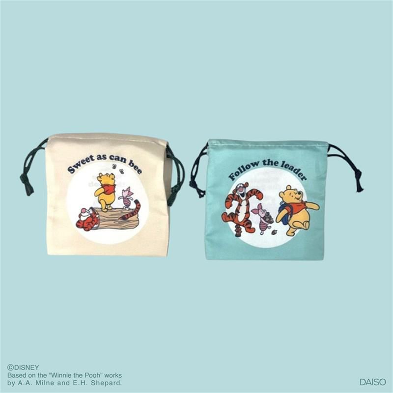 束口袋/小熊維尼 15×17×1cm