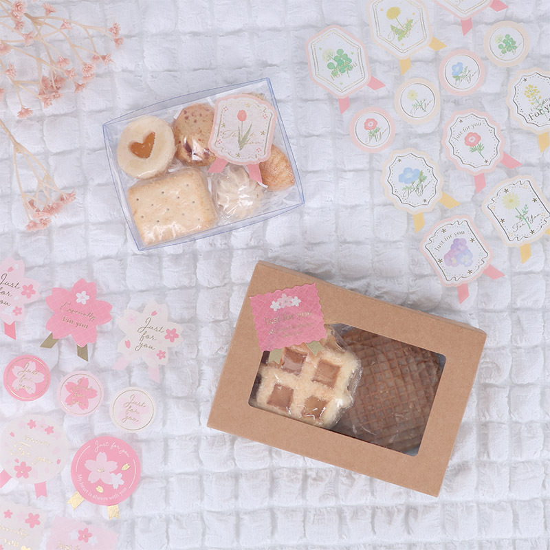 包裝封口貼/櫻花、春季花卉