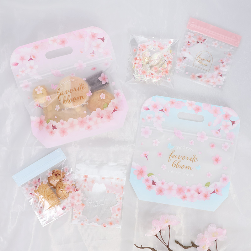 夾鏈袋/櫻花 4入 11×12×5cm