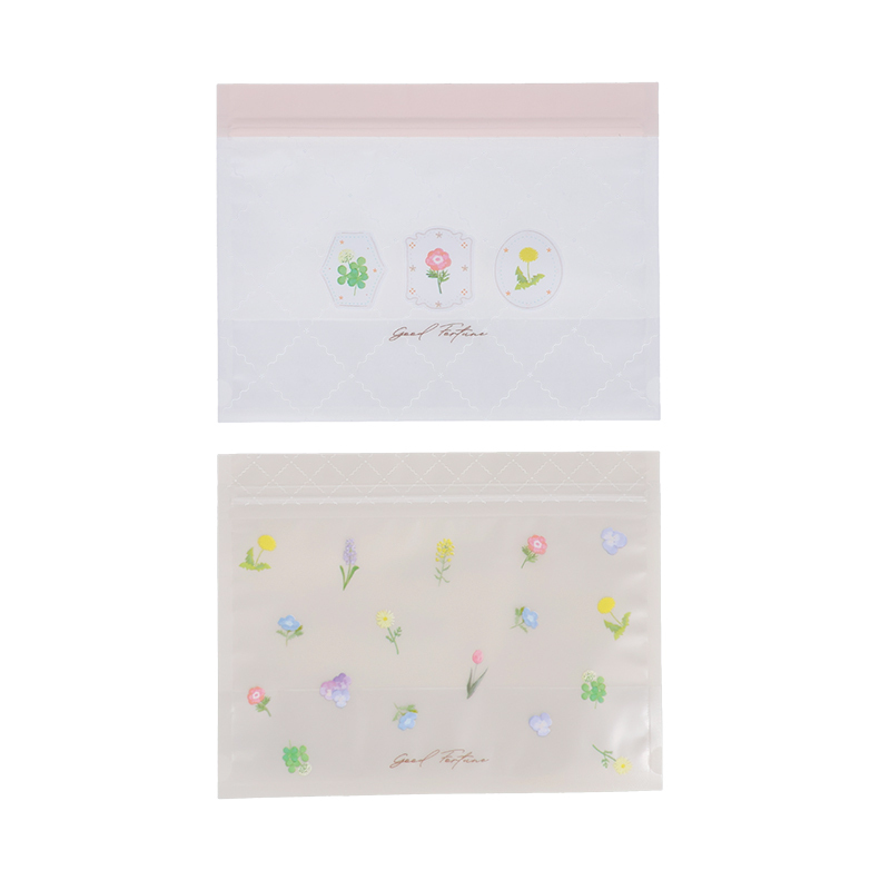 夾鏈袋/春季花卉 4入 17×13×8cm