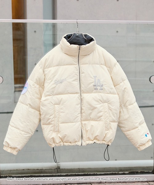 【預購】J0304604　MLB  灰白雙面防寒外套 jk1014