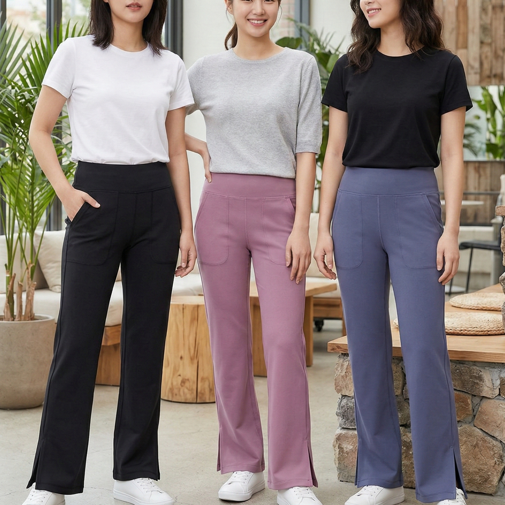 【預購】32 Degrees H030404 青少年女童顯瘦喇叭長褲（2 條裝）