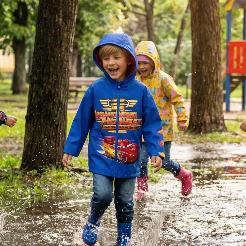 【預購】Character H030405 男童系列連帽防風雨衣