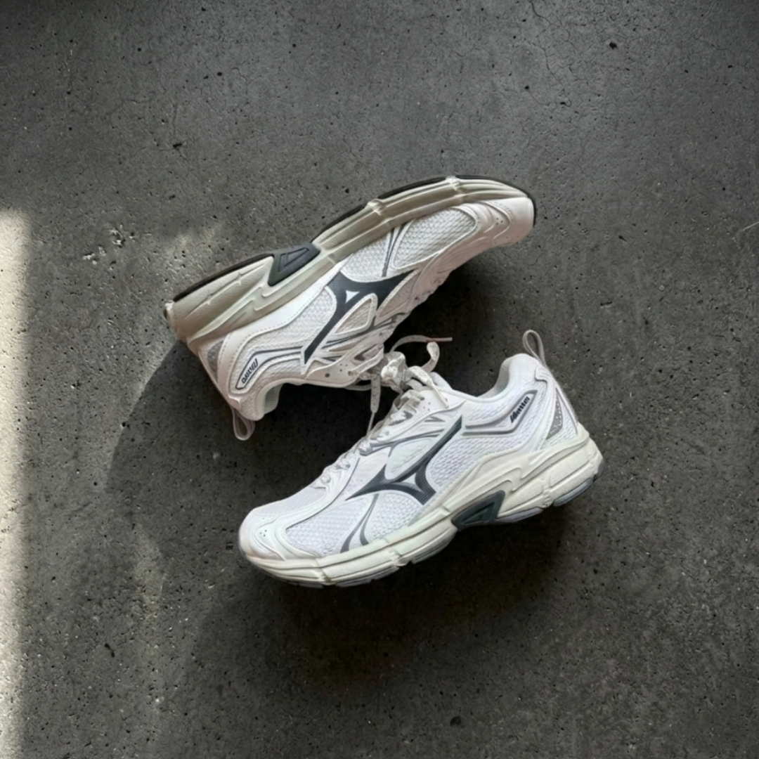 "代購" Mizuno Speed 10S 白灰 男女復古鞋 D1GH240603