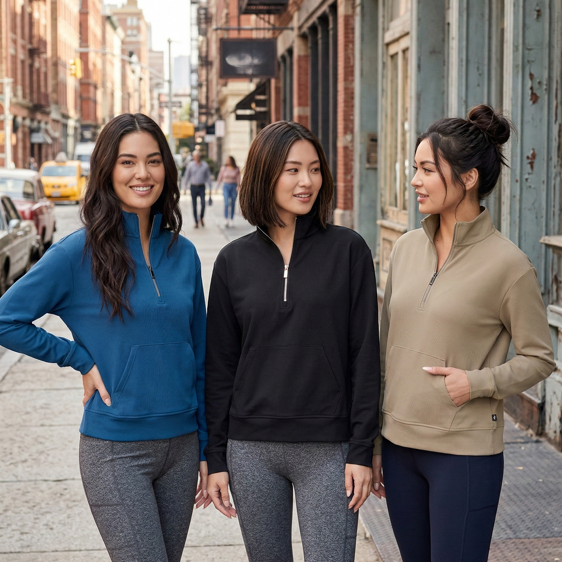 【預購】Skechers H030407 女裝經典坑條紋半拉鍊運動上衣