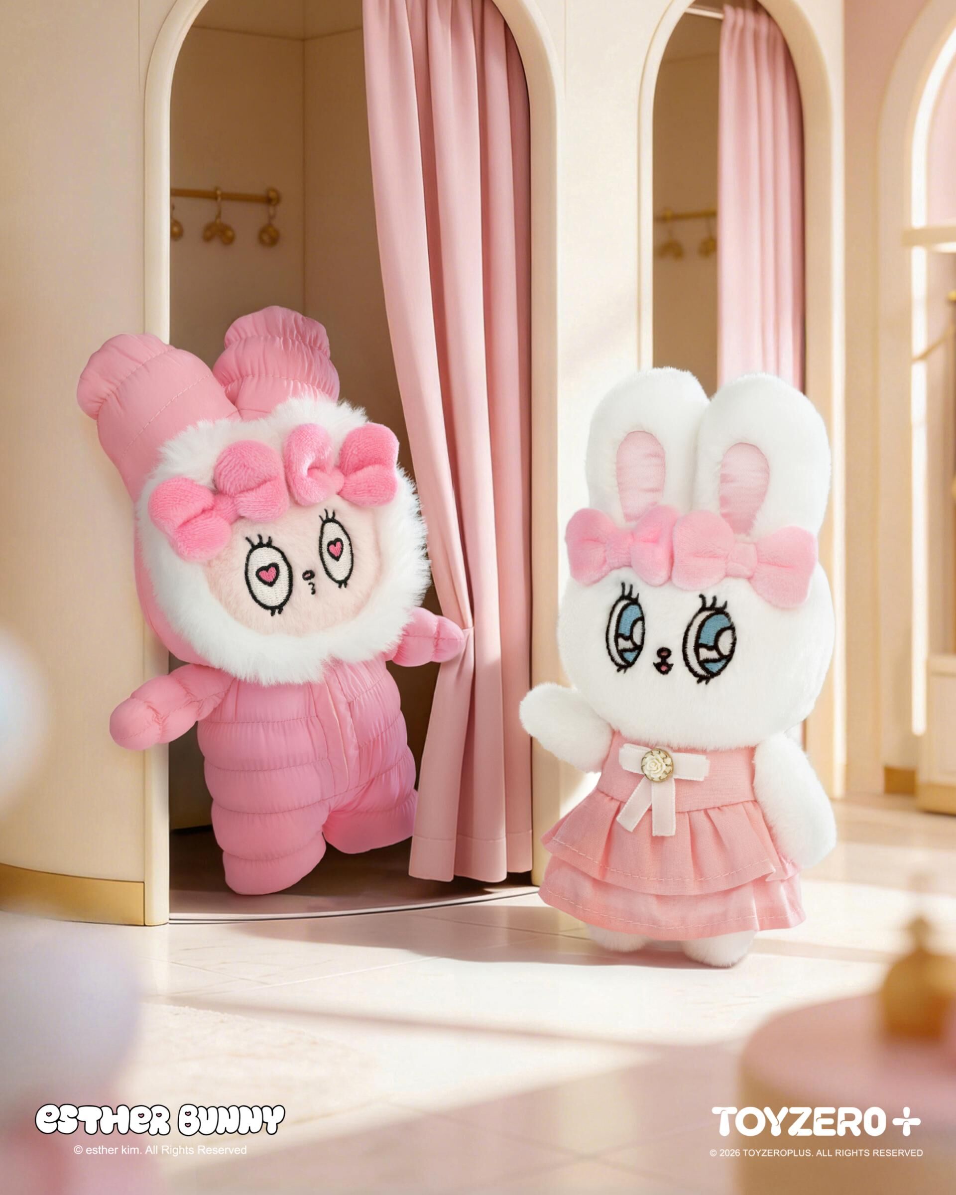 Esther Bunny艾絲樂小兔 - 時尚進行式系列毛絨掛件盲盒